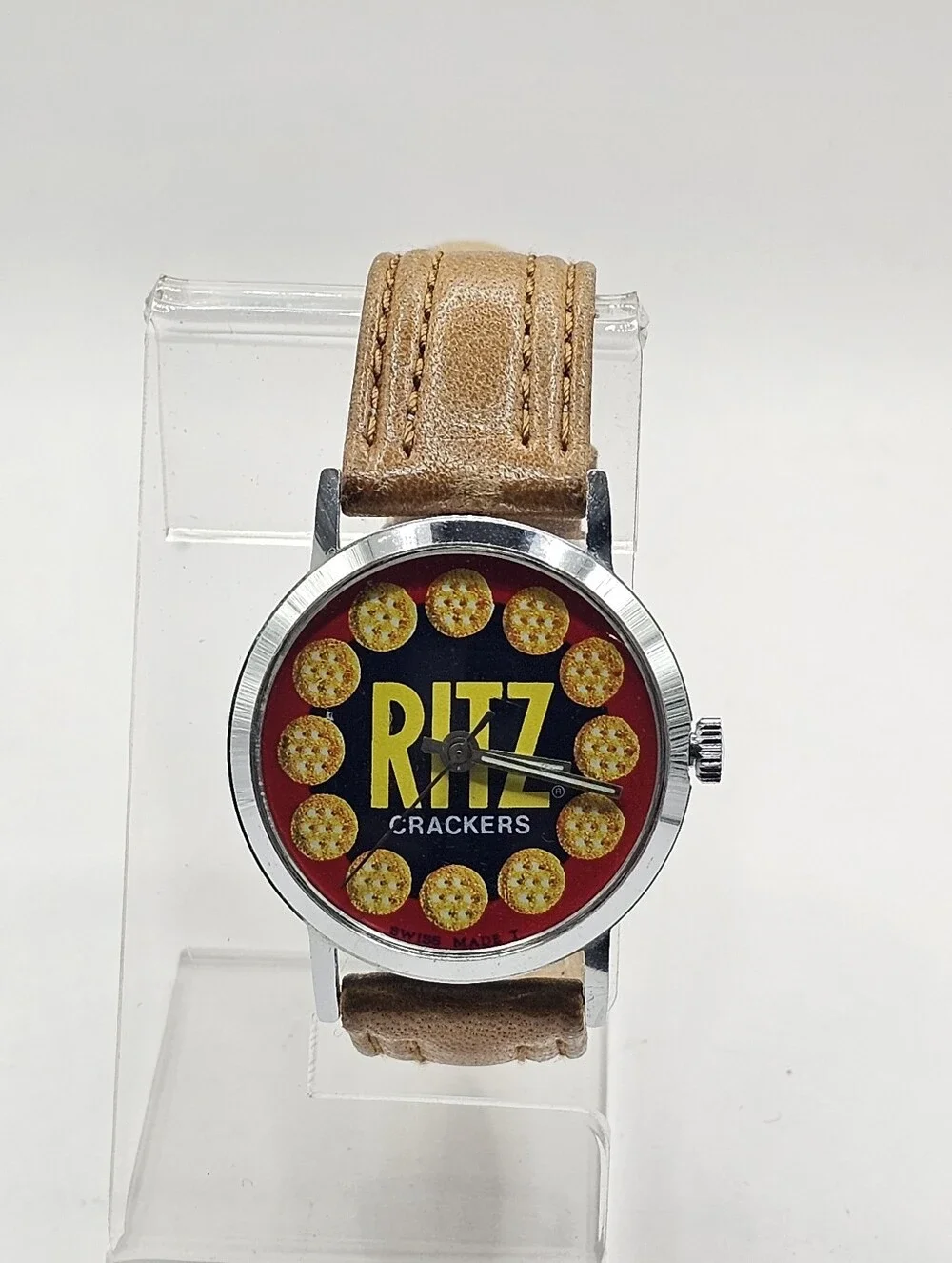 1971 National Biscuit Co Ritz Cracker Promotion Wristwatch Running